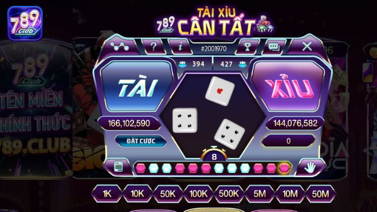 Giao diện game Tài Xỉu 789club dễ nhìn